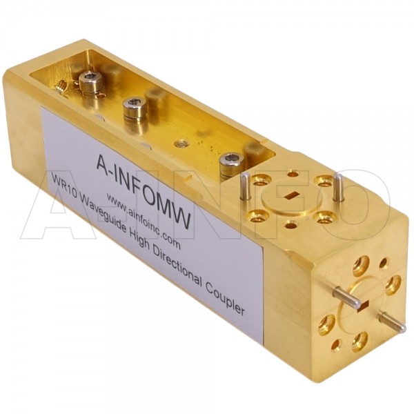 10wc 30 Cu Wr10 Waveguide High Directional Coupler Wc Xx Type E Plane Bend 75 110ghz 30db Coupling With Three Rectangular Waveguide Interfaces