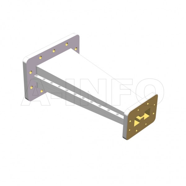 250d340wa 228.6 Double Ridge To Rectangular Waveguide Transition 2.6 3.3ghz 228.6mm(9inch) Wrd250 To Wr340