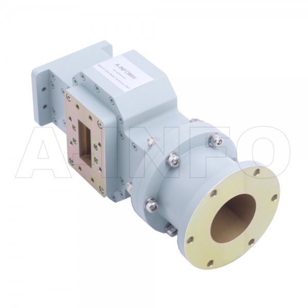 284womtwc329 02 Wr284 Waveguide Ortho Mode Transducer(omt) 2.6 3.95ghz 83.62mm(3.29inch) Wc329 Circular Waveguide Common Port