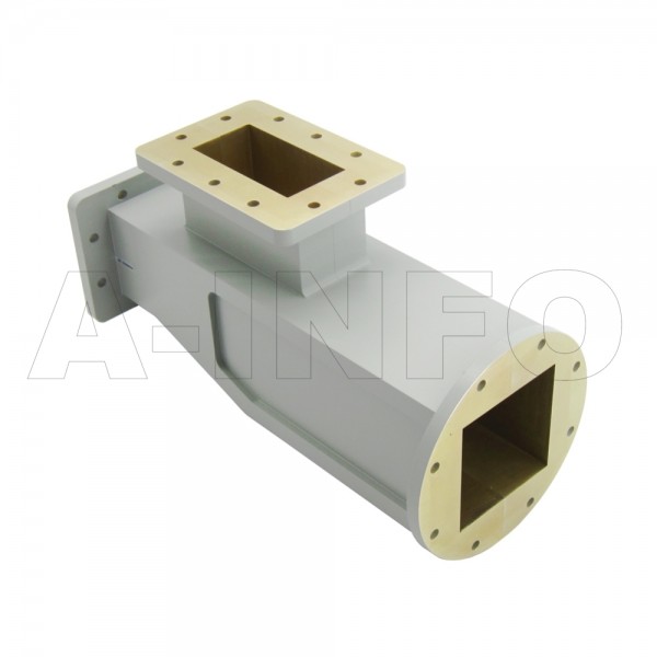 340womts72.5 06 Wr340 Waveguide Ortho Mode Transducer(omt) 2.2 2.9ghz 72.5mm(2.856inch) Square Waveguide Common Port