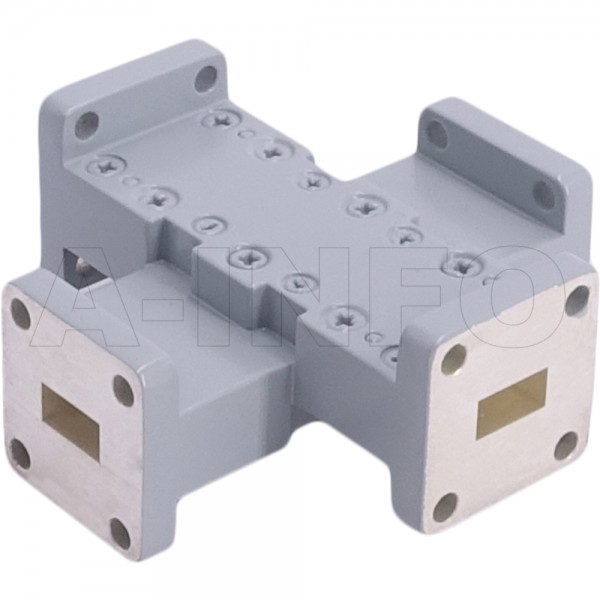 34w+c 50 Cu Wr34 Waveguide Cross Coupler W+c Xx Type 22 33ghz 50db Coupling With Four Rectangular Waveguide Interfaces