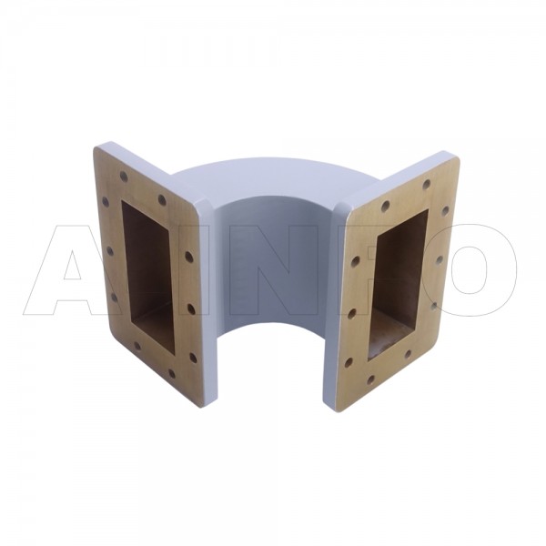 430web 190 190 95 Wr430 Radius Bend Waveguide E Plane 1.7 2.6ghz With Two Rectangular Waveguide Interfaces