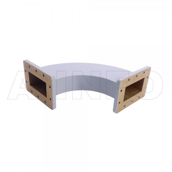 430whb 250 250 152 Wr430 Radius Bend Waveguide H Plane 1.7 2.6ghz With Two Rectangular Waveguide Interfaces