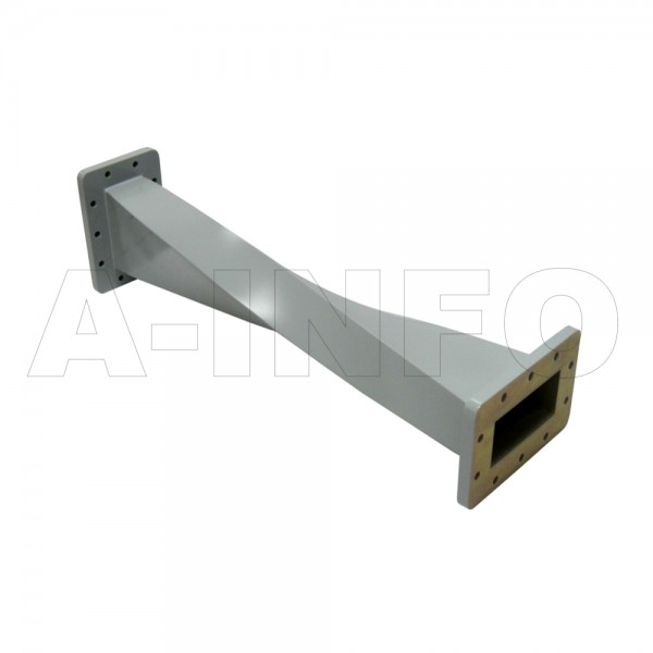430wta 800 Wr430 Rectangular Twist Waveguide 1.7 2.6ghz With Two Rectangular Waveguide Interfaces