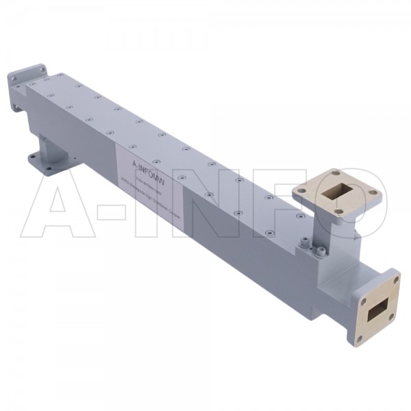 62wdxc 50 Wr62 Waveguide High Directional Coupler Wdxc Xx Type E Plane Bend 12.4 18ghz 50db Coupling With Four Rectangular Waveguide Interfaces