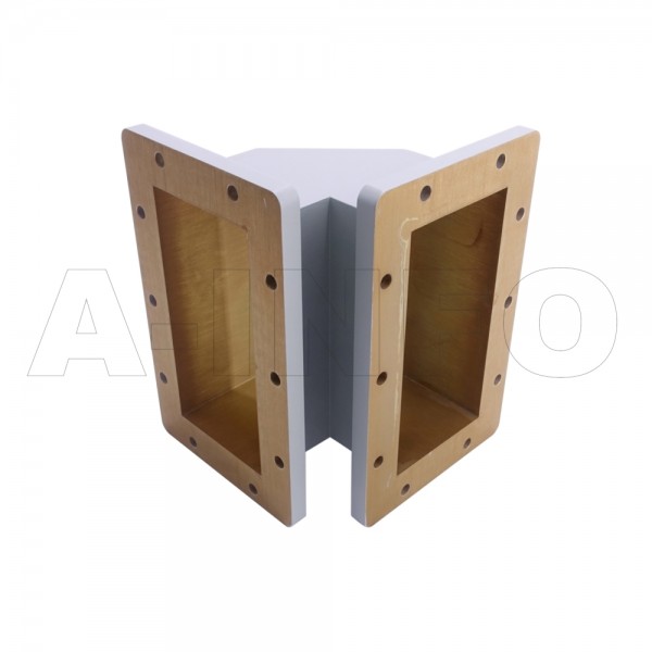 975wteb 150 150 Wr975 Miter Bend Waveguide E Plane 0.75 1.12ghz With Two Rectangular Waveguide Interfaces