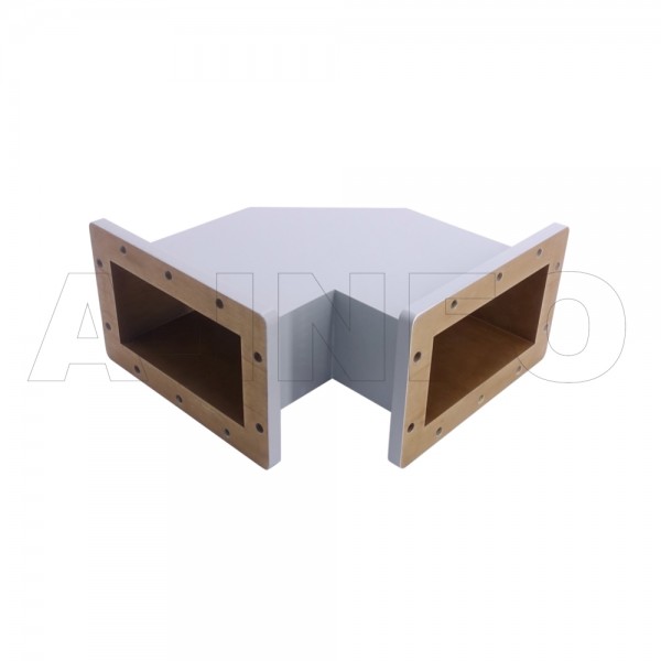 975wthb 250 250 Wr975 Miter Bend Waveguide H Plane 0.75 1.12ghz With Two Rectangular Waveguide Interfaces