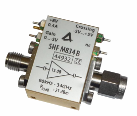 SHF M834 B Broadband Amplifier 90kHz-34GHz 15dB Gain